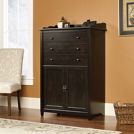 Edge Water Smartcenter Black Secretary Desk 413092 Sauder