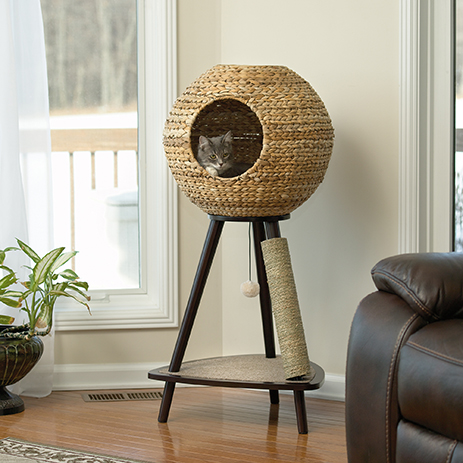 Pet Home Natural Wicker Sphere Cat 