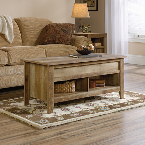 Dakota Pass Rustic Coffee Table With Lift Top 420011 Sauder Sauder Woodworking