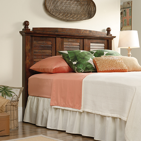 Sauder Palladia Full Queen Panel Headboard In Cherry Beds Mattresses Furniture