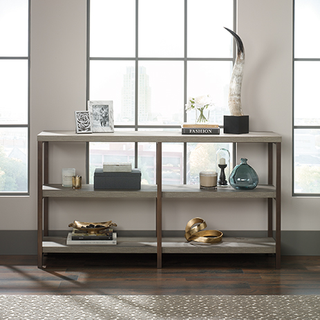 Manhattan Gate Entryway Console Table Mystic 422386 Sauder Woodworking