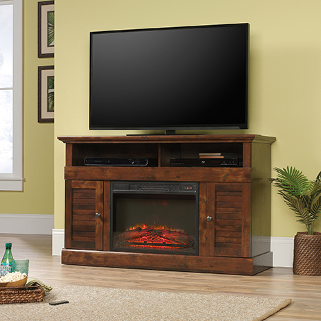 Harbor View Entertainment Credenza With Fireplace 422993
