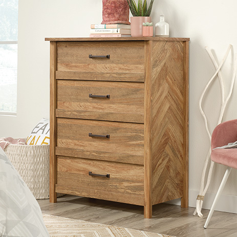 Cannery Bridge 4 Drawer Chest Sindoori Mango 424187 Sauder