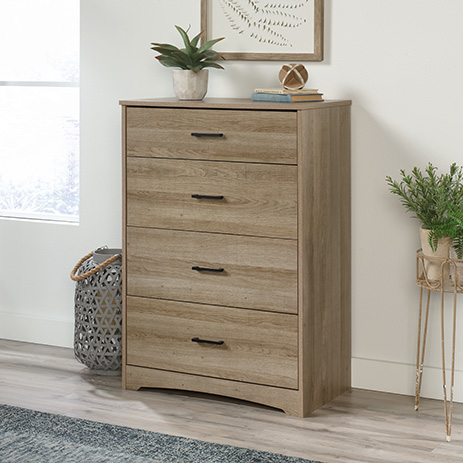 Beginnings 4 Drawer Chest Of Drawers Summer Oak 424263 Sauder