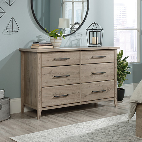 Summit Station 6 Drawer Double Dresser Laurel Oak 425109