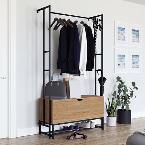 wall mounted entryway storage