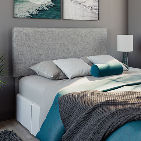 Harvey Park Upholstered Queen Headboard Light Gray 428715 Sauder Woodworking Upholstered Queen Headboard Light Gray, Light Grey Headboard Queen