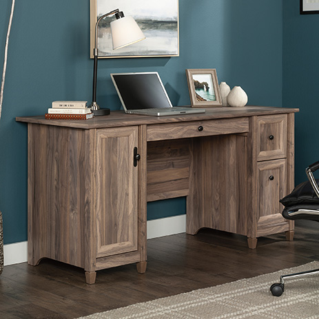 Edge Water Computer Desk Washed Walnut 431583 Sauder Edge Water Computer Desk Washed Walnut, Sauder Edge Water Computer Armoire