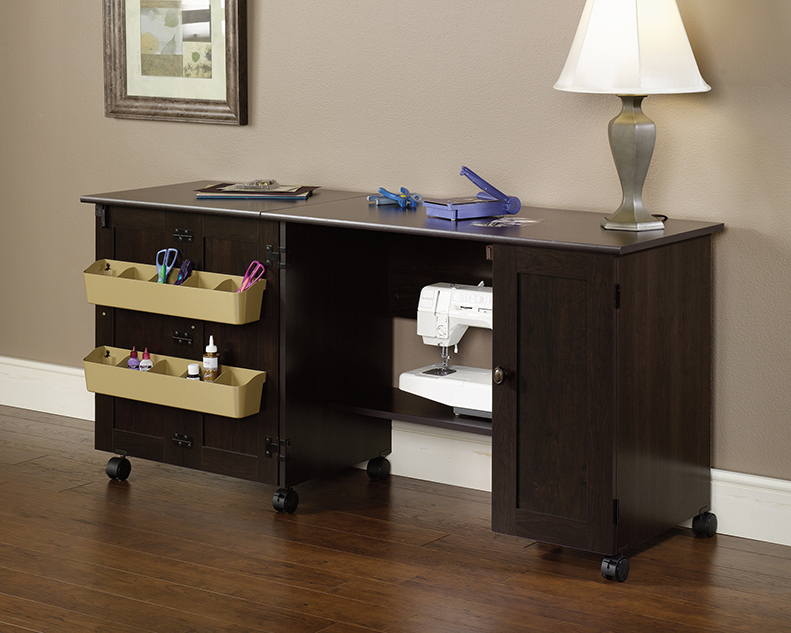 Sauder Select Drop Leaf Sewing Craft Cart 411615 Sauder