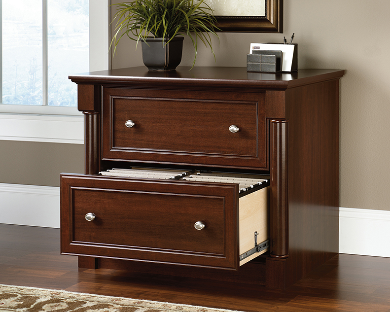 Kimball Cetra Medium Cherry 2 Drawer Wood Lateral File Cabinet - View #6