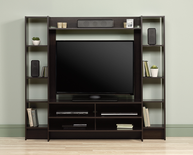 Beginnings Entertainment Wall System 413044 Sauder Entertainment Wall System 413044