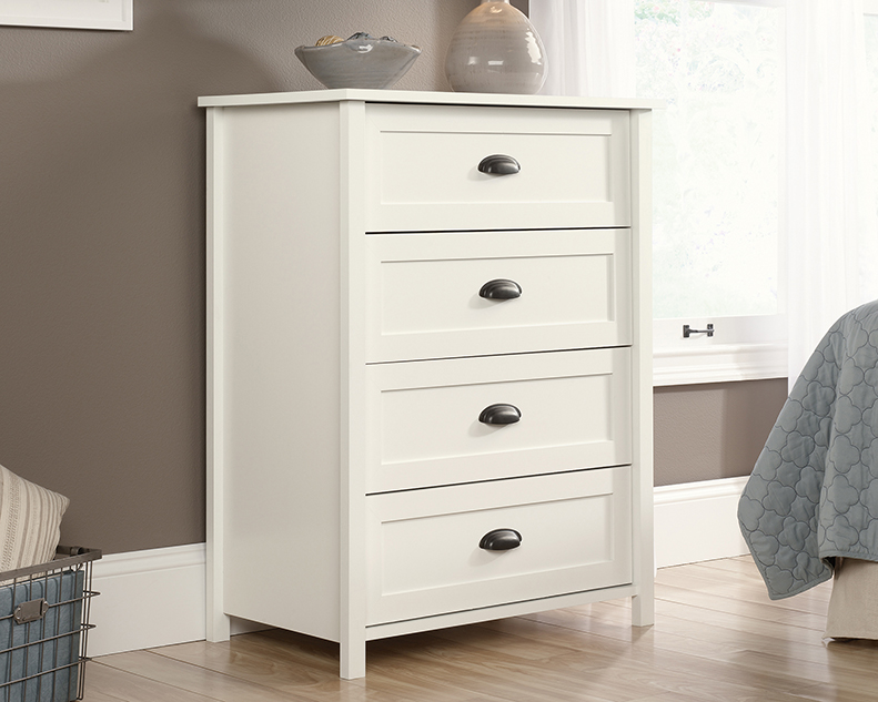 Sauder County Line 4 Drawer Chest Soft White