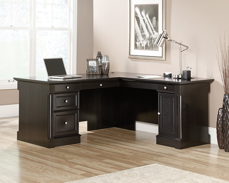 Palladia L Shaped Desk 417714 Sauder Woodworking