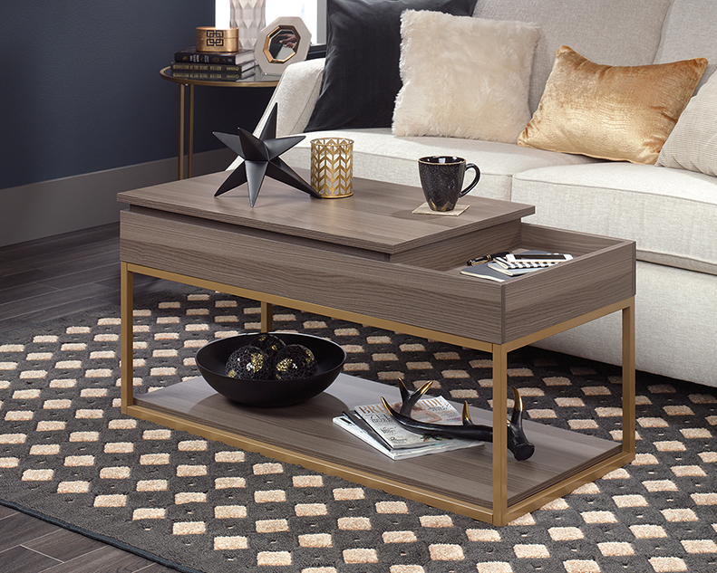 International Lux Lift Top Coffee Table Diamond Ash 423300