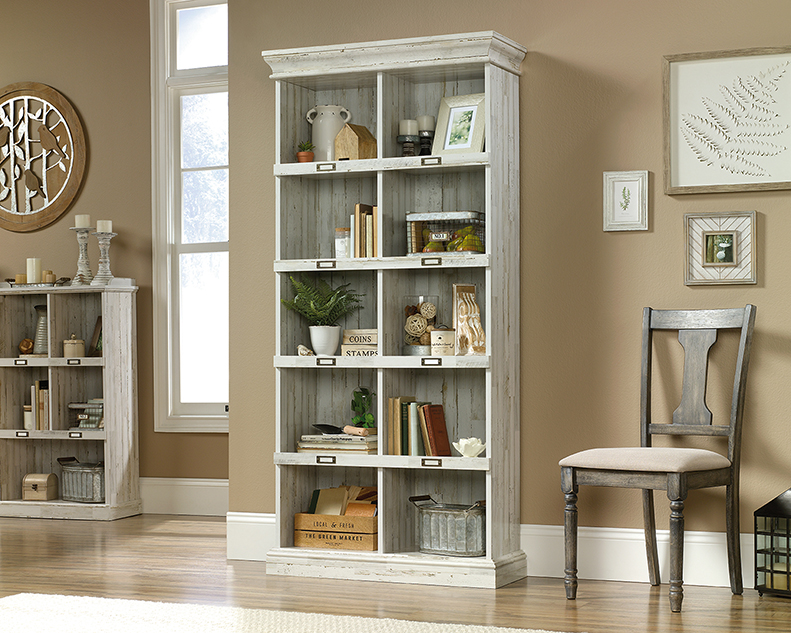 Sauder Barrister Lane Tall Bookcase White Plank