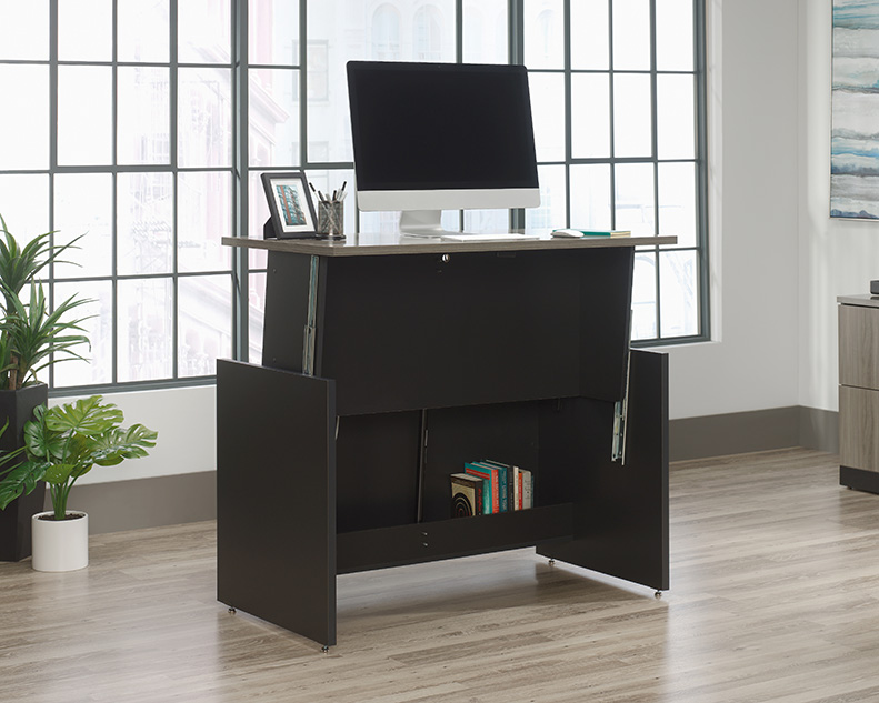 Via Sit/Stand Desk with Pneumatic Mechanism Classic Cherry (437437