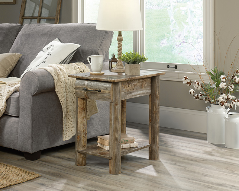 Boone Mountain Side Table Rustic Cedar 424607 Sauder