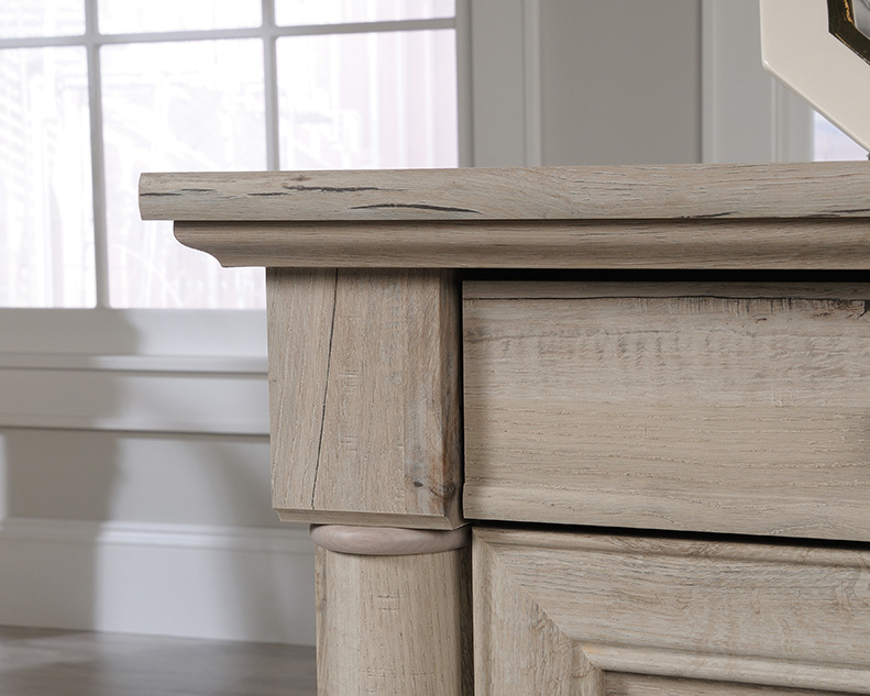 Palladia Executive Home Office Desk Split Oak (424809) – Sauder