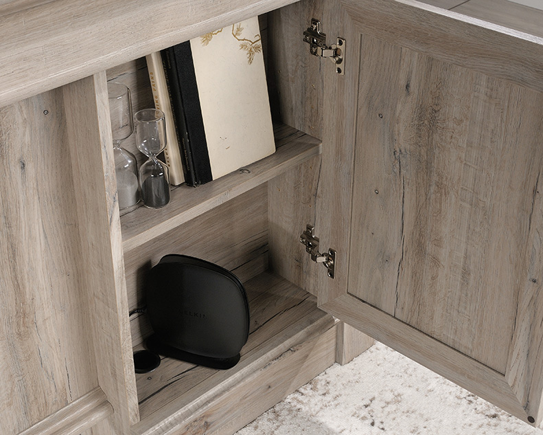 Palladia Executive Home Office Desk Split Oak (424809) – Sauder