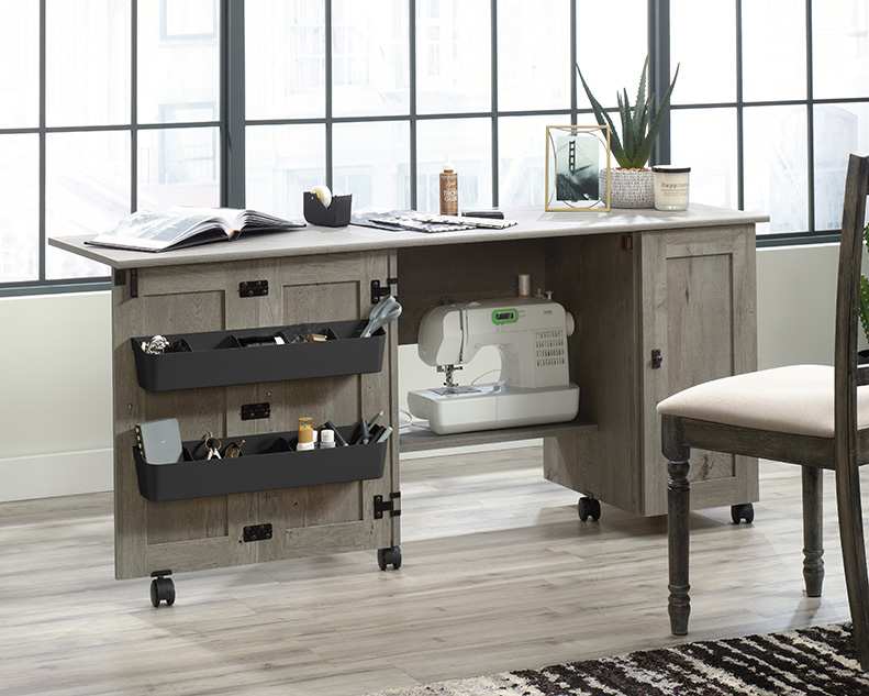 Sauder Select Sewing & Craft Table Mystic Oak (426136) – Sauder