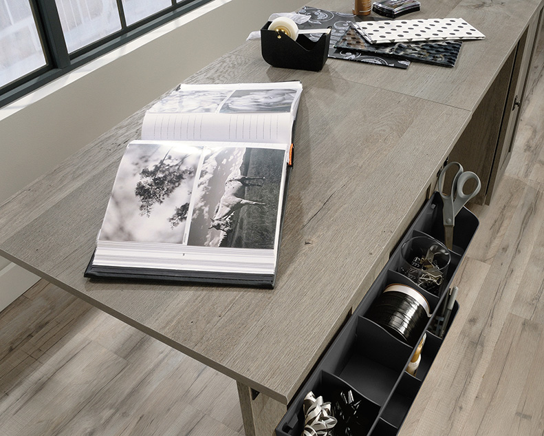 Sauder Select Sewing & Craft Table Mystic Oak (426136) – Sauder