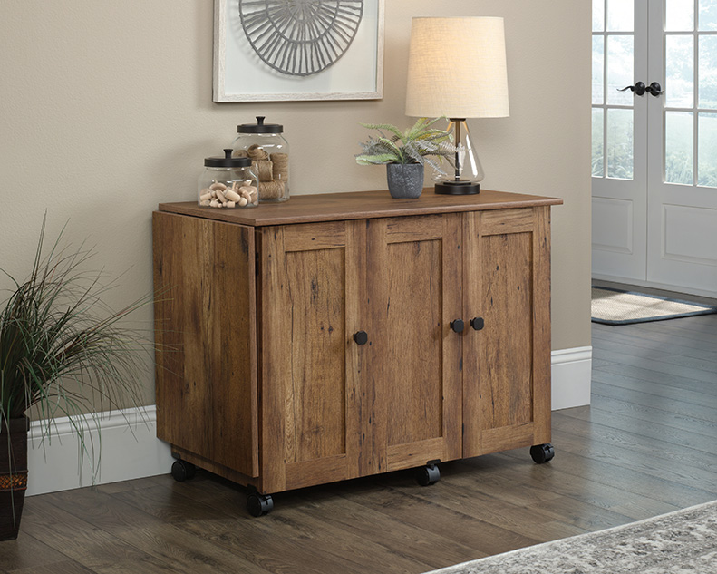 Sauder Select Sewing & Craft Table Vintage Oak (426138) – Sauder