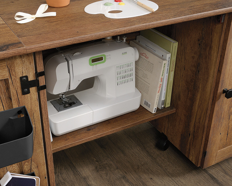 Sauder Select Sewing & Craft Table Vintage Oak (426138) Sauder Sauder Select Sewing & Craft Table Vintage Oak (426138) Sauder