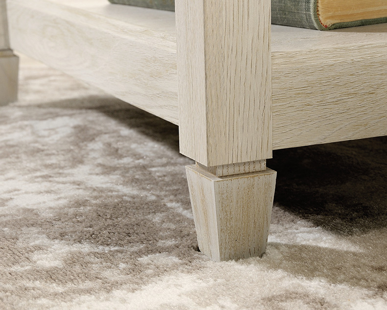 Edge Water Farmhouse L-Shaped Desk Chalked Chestnut (426500) – Sauder