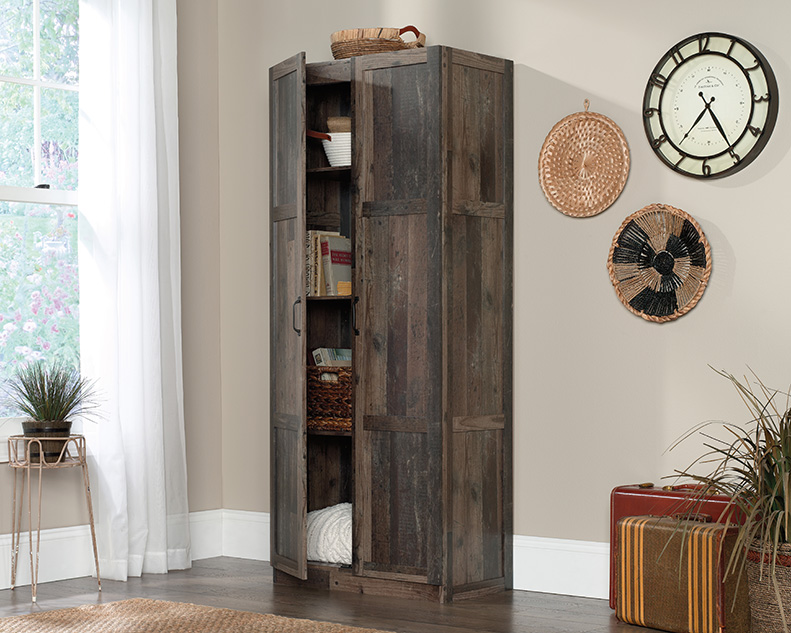 Sauder Select 2-Door Storage Cabinet Reclaimed Pine (427069) – Sauder