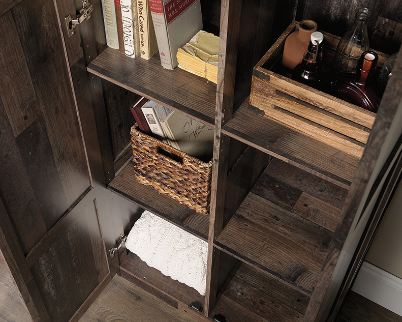 Sauder Select 2-Door Storage Cabinet Reclaimed Pine (427069) – Sauder