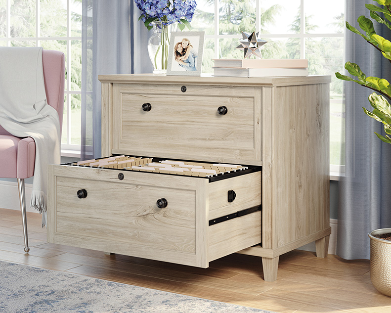 Hammond 2-Drawer Lateral File Cabinet Chalk Oak (428241) – Sauder