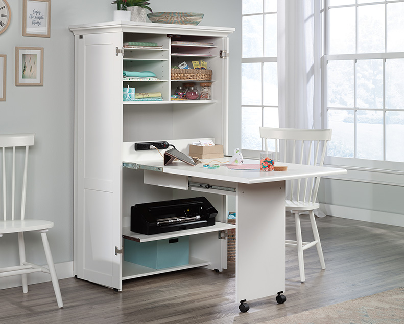 Craft armoire with desk discount