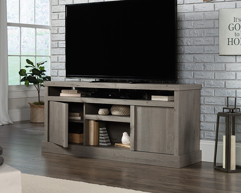 Cannery Bridge TV Credenza Mystic Oak 430756 Sauder