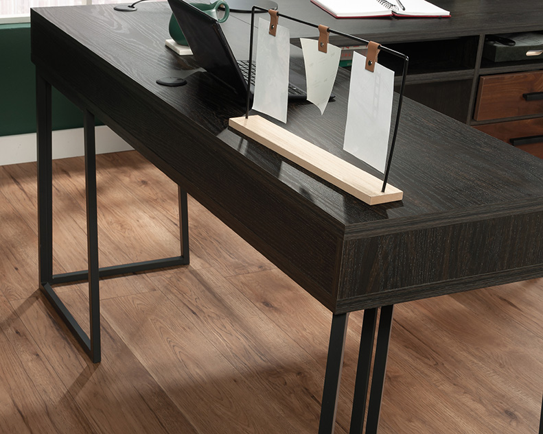 Canton Lane L-Shaped Desk Brew Oak (431209) – Sauder