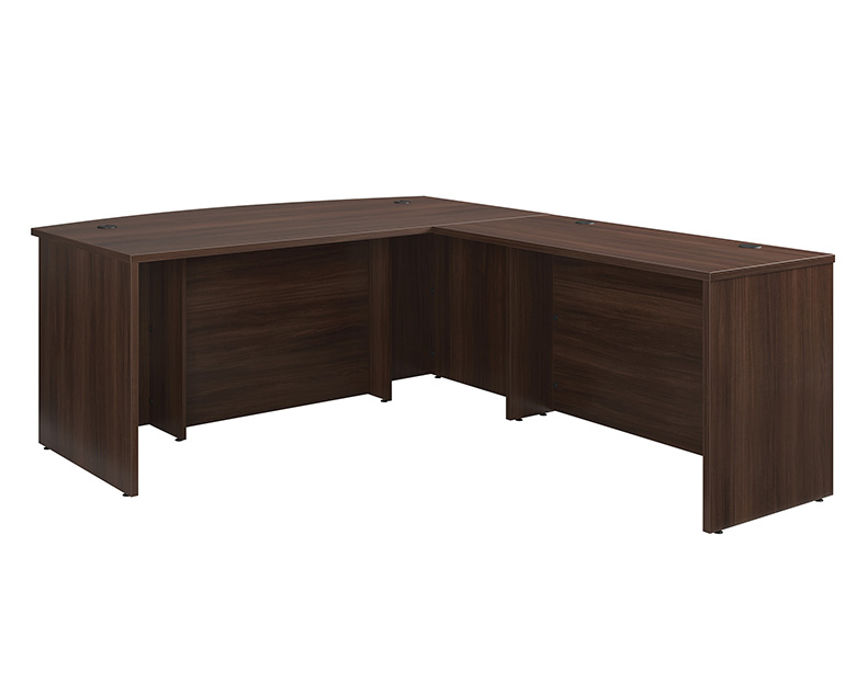 Affirm 72 x 36 Bowfront Executive Desk & Return Classic Cherry