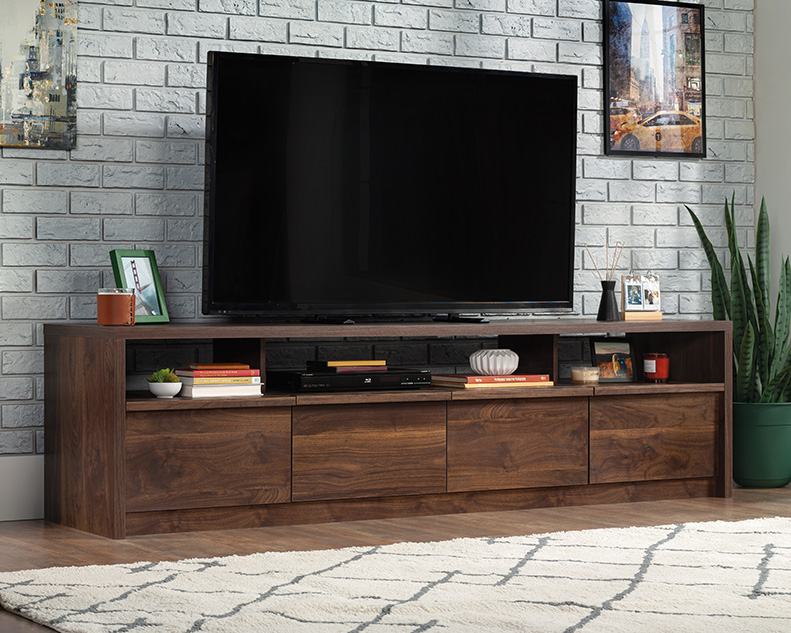 Harvey Park Large TV Credenza Raven Oak (446900) - Sauder