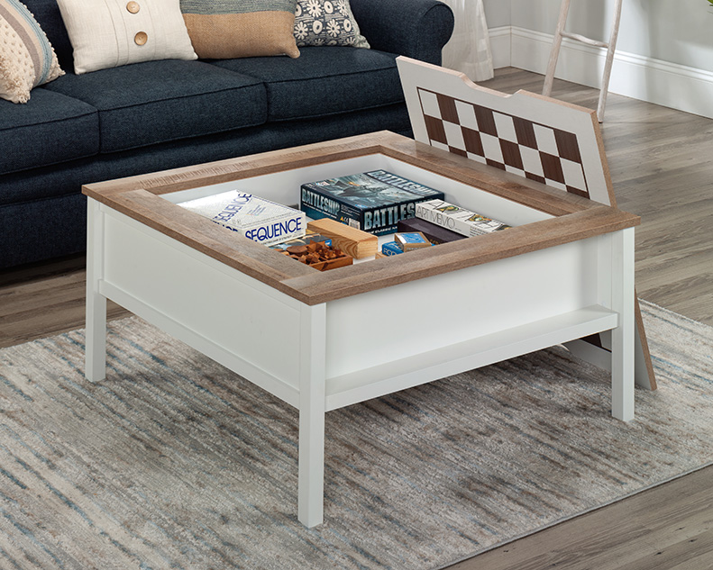 Cottage Road Square Coffee Table Lintel Oak (433850) – Sauder