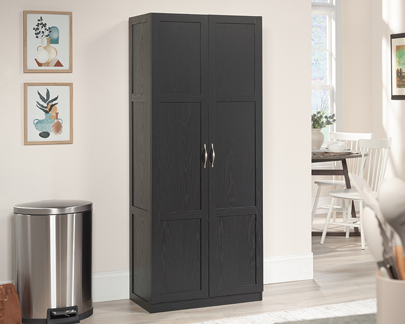 Sauder Select 2-Door Storage Cabinet Black (433933) – Sauder