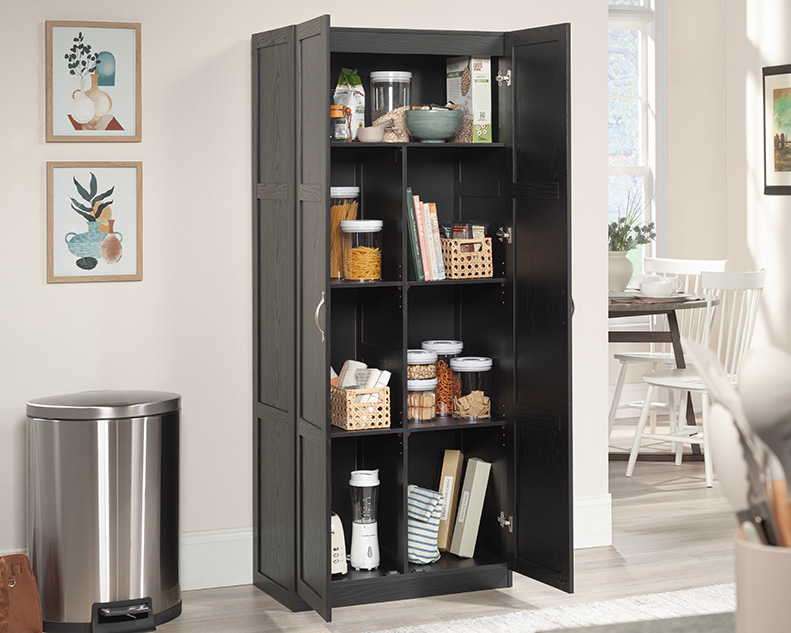 Sauder Select 2-Door Storage Cabinet Black (433933) – Sauder
