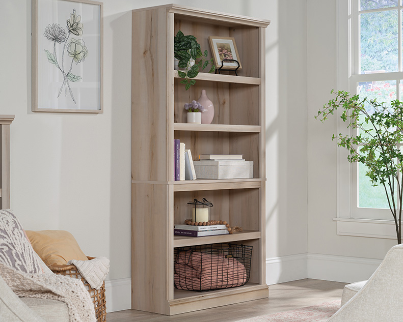 Sauder Select 5-Shelf Bookcase Pacific Maple (434822) – Sauder