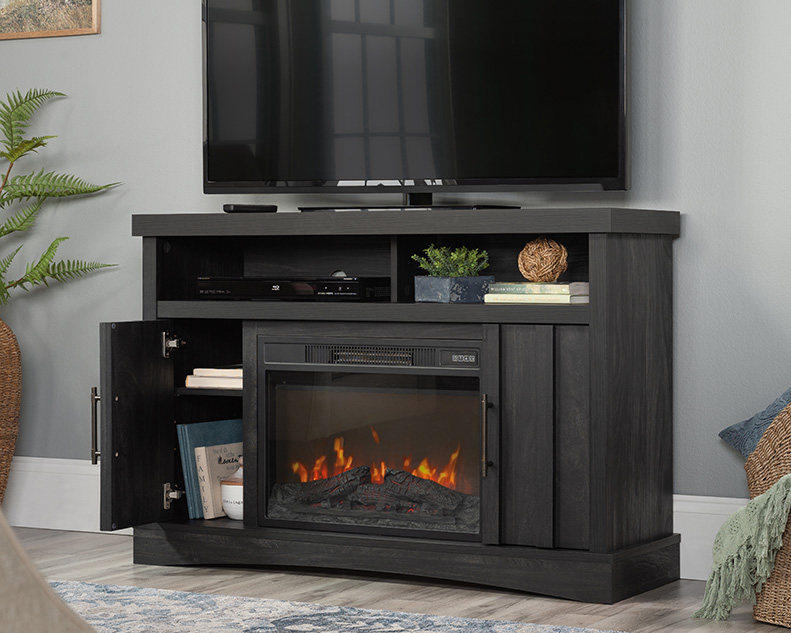 Sauder electric fireplace tv stand hotsell