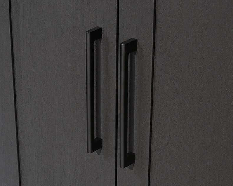 HomePlus 2-Door Storage Cabinet Raven Oak (436839) – Sauder