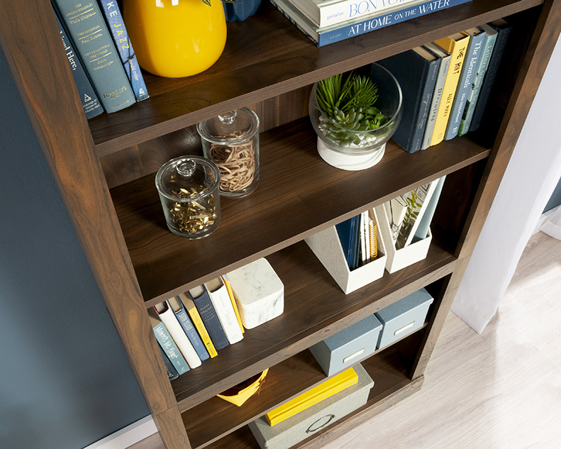 Sauder Select 5-Shelf Bookcase Grand Walnut (444766) – Sauder