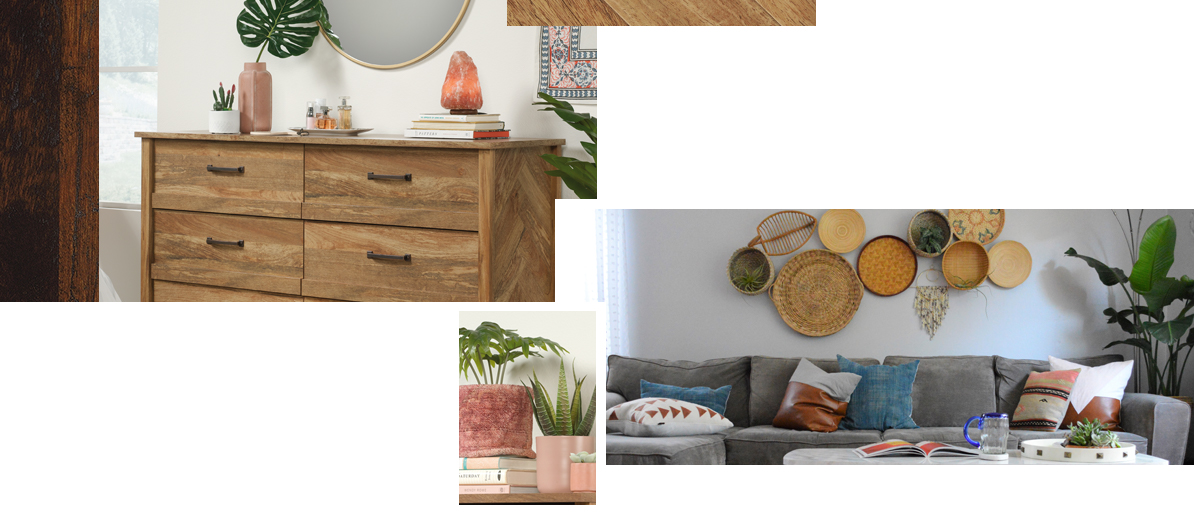 Bohemian Eclectic Boho Living Room Bedroom Furniture Sauder