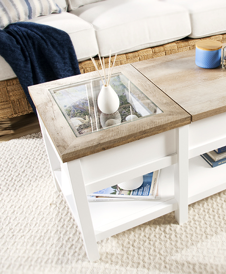Coastal Style Furniture, Coastal Cottage Coffee Table
